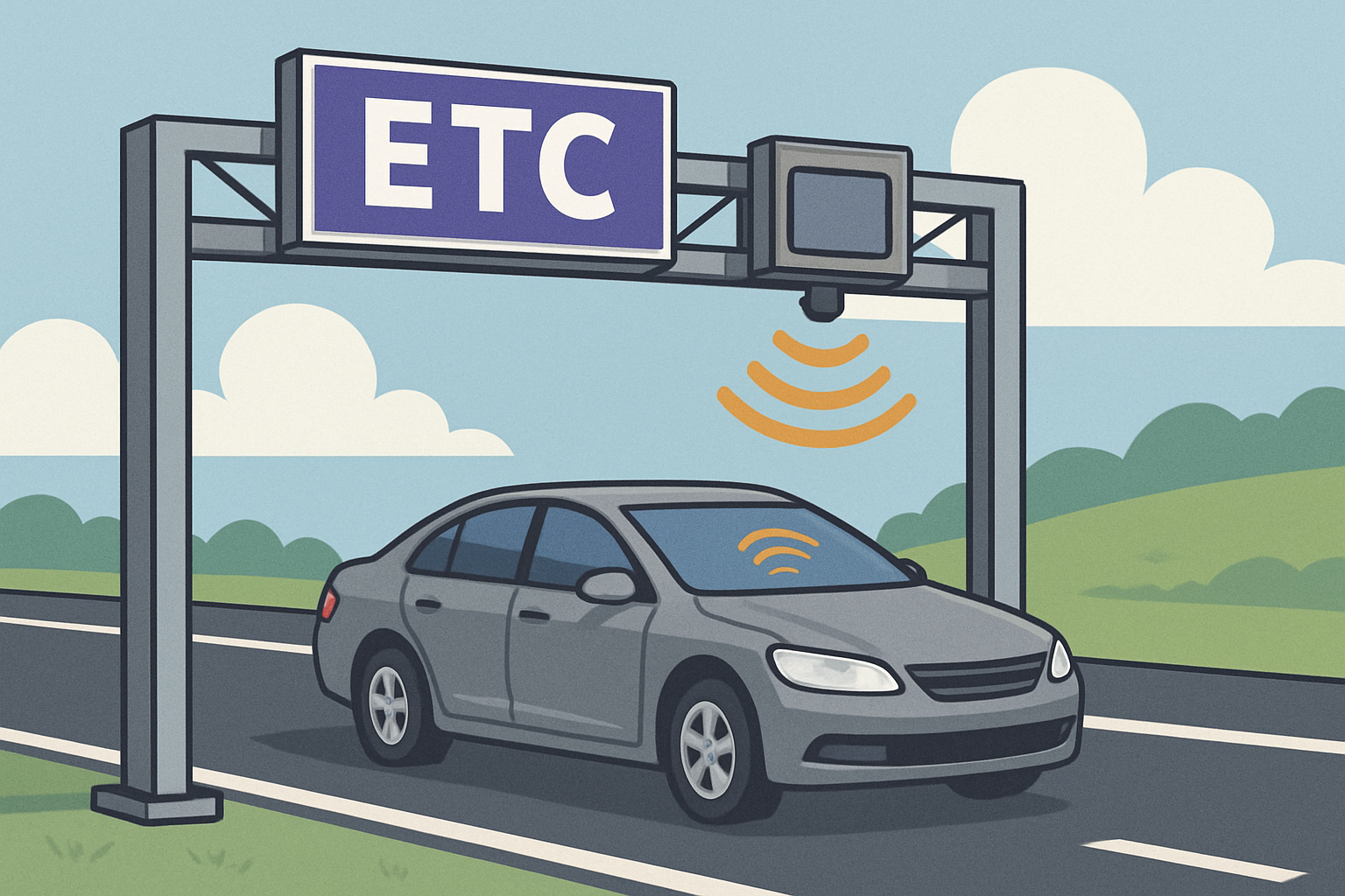 Electronic toll collection system for vehicles